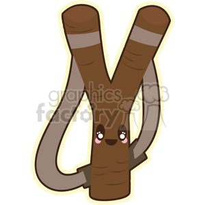 Slighshot cartoon character vector image clipart. Commercial use image # 394889