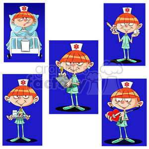 betty the cartoon nurse clip art image set clipart. Commercial use image # 397443