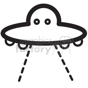 space icons black+white symbols ufo spaceship spacecraft alien