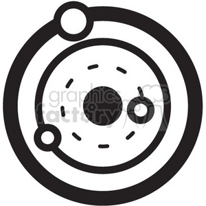 orbiting earth vector icon clipart. Royalty-free icon # 398503
