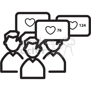 group like mood icon clipart.