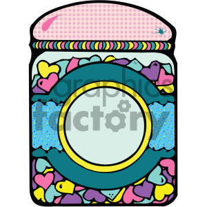 cartoon candy jar clipart.
