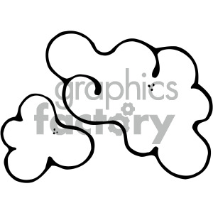 clouds outline clipart. Commercial use image # 405214
