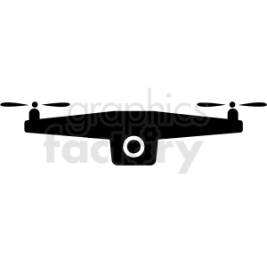 drone surveillance tech icon clipart.