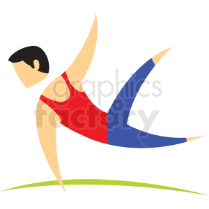 gymnastics sport icon clipart.