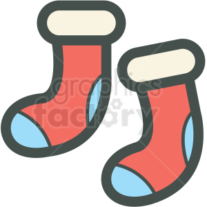 socks vector icon clipart. Royalty-free icon # 406429