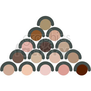 diversity vector icon clipart. Royalty-free image # 406473
