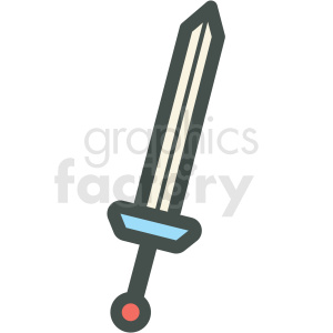 sword vector icon clipart. Commercial use image # 406487