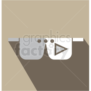 virtual reality vector icon clip art background. Royalty-free background # 406600