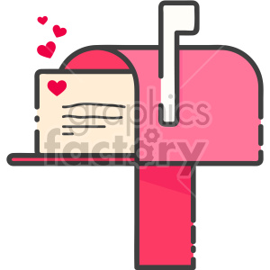 love letter postbox clipart. Commercial use icon # 407463