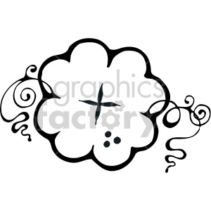 shamrock clover 002 bw clipart. Royalty-free icon # 407708