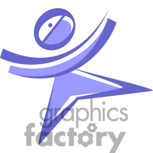 abstract person clipart. Commercial use image # 167701