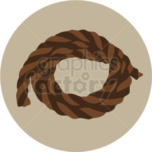 rope vector clipart on tan background .