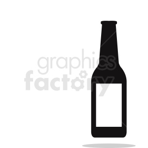 clipart - beer bottle silhouette clipart.