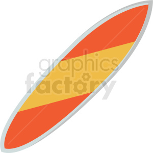 clipart - cartoon surfboard vector clipart.