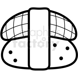sushi roll vector icon clipart. Royalty-free image # 410702