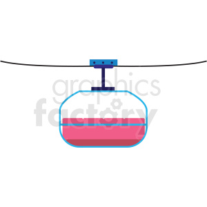 large ski lift flat vector icon clipart. Commercial use icon # 411272