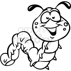 cartoon caterpillar drawing vector icon clipart #410241 at Graphics Factory.