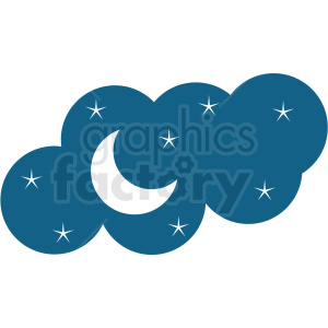 clipart - night sky vector clipart.
