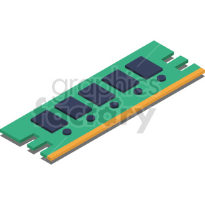 isometric ram memory sticks vector icon clipart 2 clipart. Royalty-free image # 414556