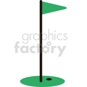 cartoon golf green vector clipart .