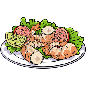 shrimp vector clipart clipart. Royalty-free image # 416142