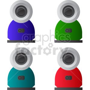 webcam bundle vector graphic clipart.