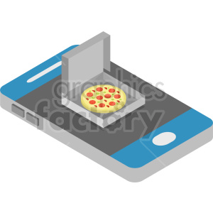 pizza delivery vector graphic clipart.