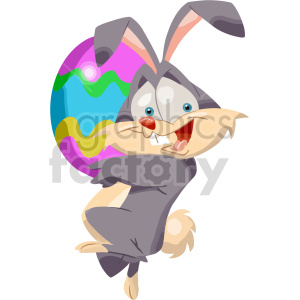 Easter cartoon bunny eggs rabbit