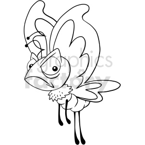 black and white cartoon moth clipart clipart. Commercial use image # 417685