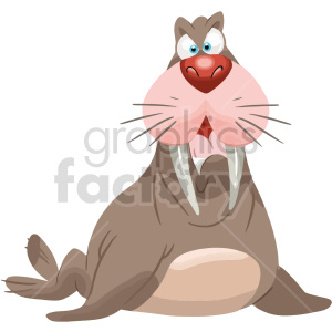 cartoon walrus clipart clipart. Royalty-free image # 417752