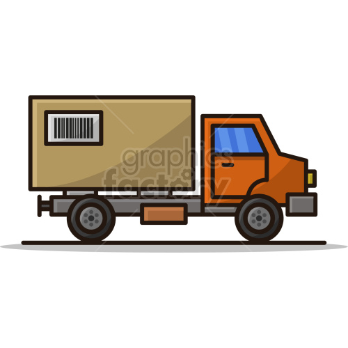 delivery truck vector clipart .