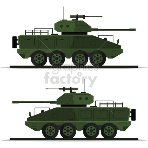 miltary vehicle vector graphic clipart.