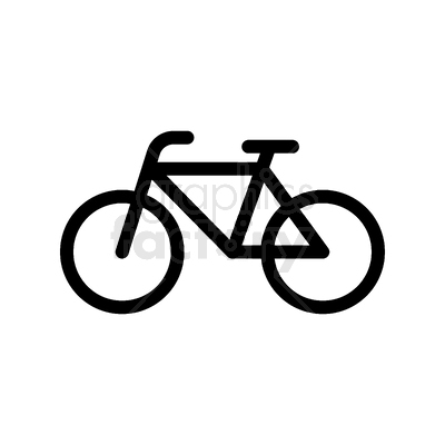 vector graphic of bicycle icon