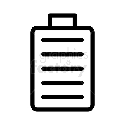 vector graphic of battery icon