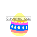 Animated jumping Easter chick out of egg