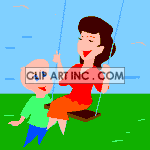   mom mommy mothers day mother family swing swinging  0_Mothers019.gif Animations 2D Holidays Mothers Day 