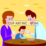family_eating0001aa clipart. Royalty-free image # 121861