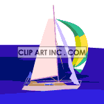   boat boats water sail sails sailboat sailboats  transport007.gif Animations 2D Transportation 