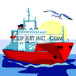   boat boats ship ships bird birds  transport089.gif Animations 2D Transportation 