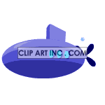 animated purple submarine