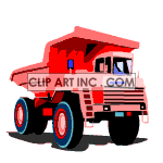 clipart - Animated large dump truck.