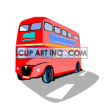   bus buses triple decker Animations 2D Transportation 