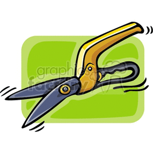 Gardening shears, shrub pruner clipart. Royalty-free image # 128469