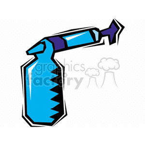   spray spraying bottle bottles water Clip Art Agriculture blue 
