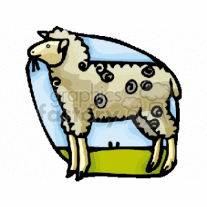 Lamb clipart. Commercial use image # 128913