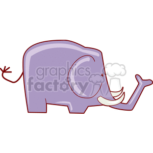 Abstract cartoon elephant clipart. Royalty-free image # 129651