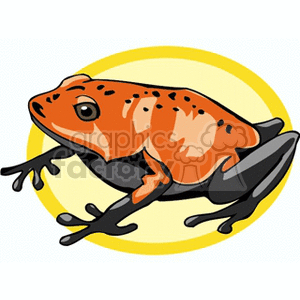 clipart - Poisonous dart frog.