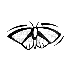 butterfly clip art in black and white