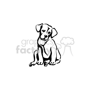  pet pets dog dogs puppies   Animal_ss_bw_024 Clip Art Animals Dogs 